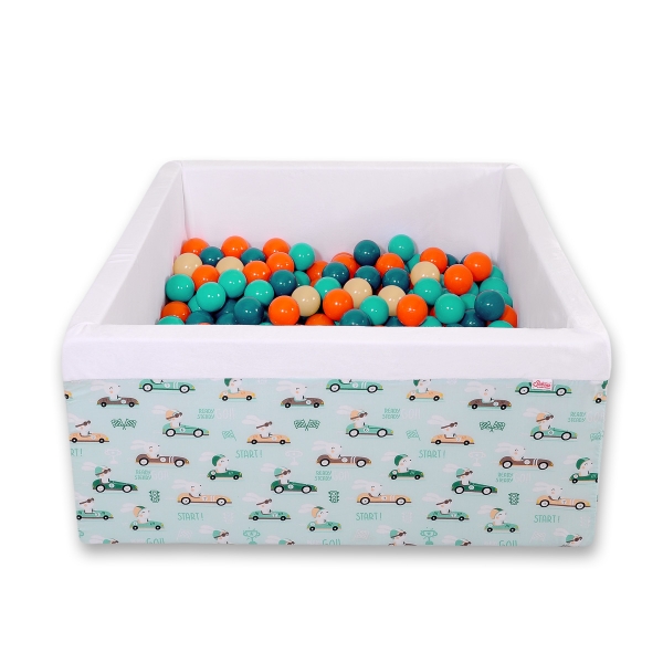 Bällebad minky mit Bällen 200st - minze Hazen