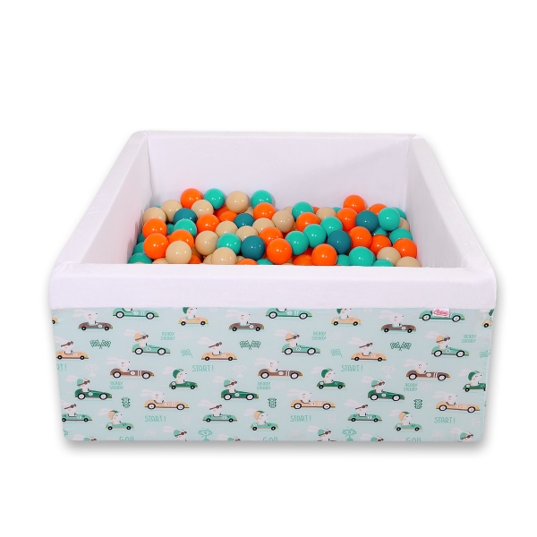 Bällebad minky mit Bällen 200st - minze Hazen