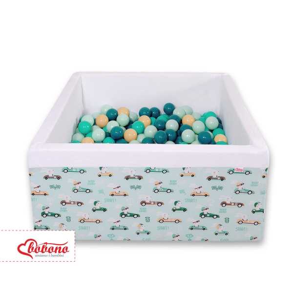 Bällebad minky mit Bällen 200st - minze Hazen