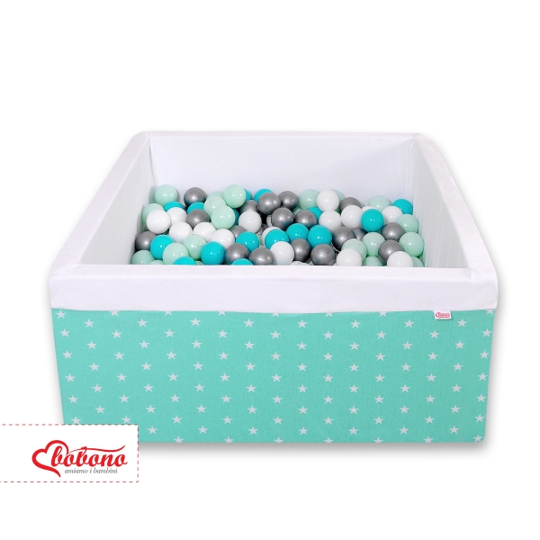 Bällebad minky mit Bällen 200st - minze Sternchen