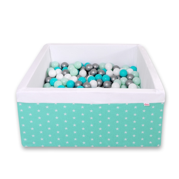 Bällebad minky mit Bällen 200st - minze Sternchen