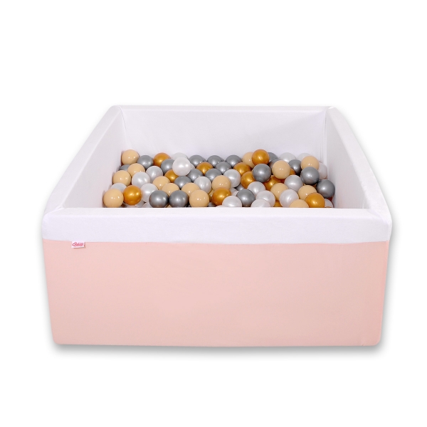 Bällebad minky mit Bällen 200st - puderrosa