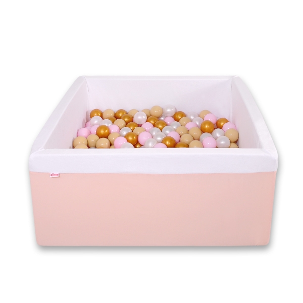 Bällebad minky mit Bällen 200st - puderrosa