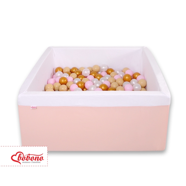 Bällebad minky mit Bällen 200st - puderrosa