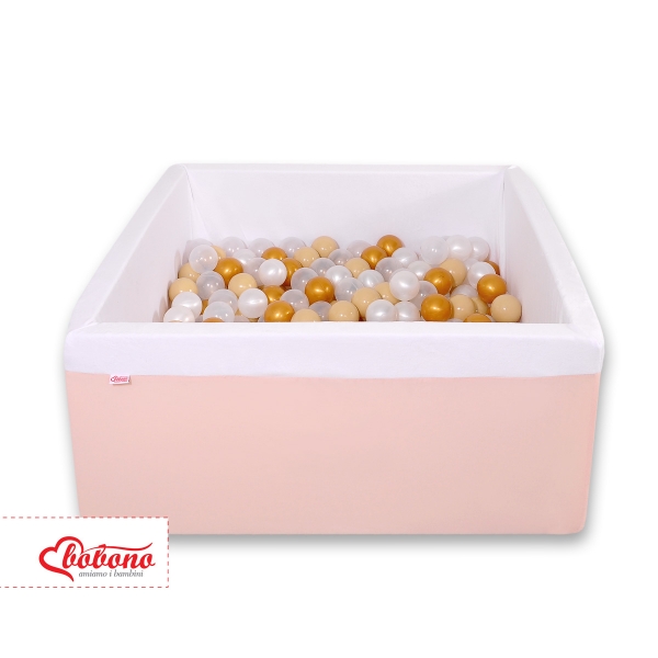 Bällebad minky mit Bällen 200st - puderrosa