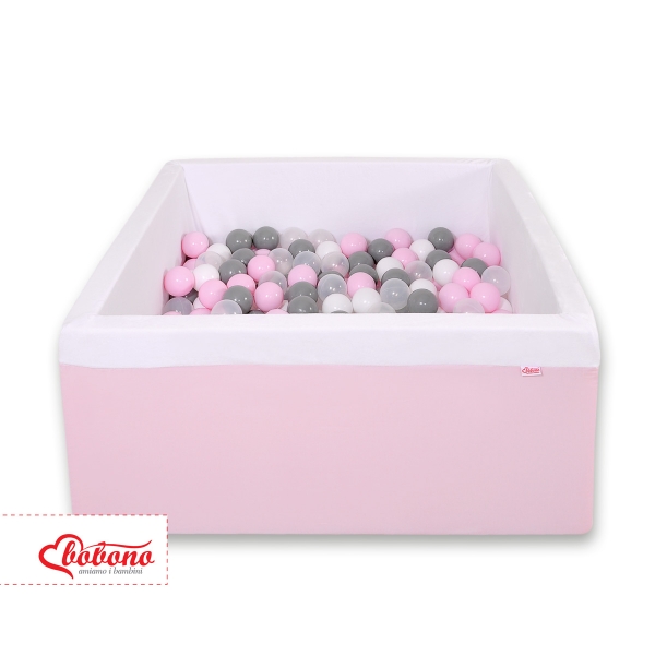 Bällebad minky mit Bällen 200st - rosa