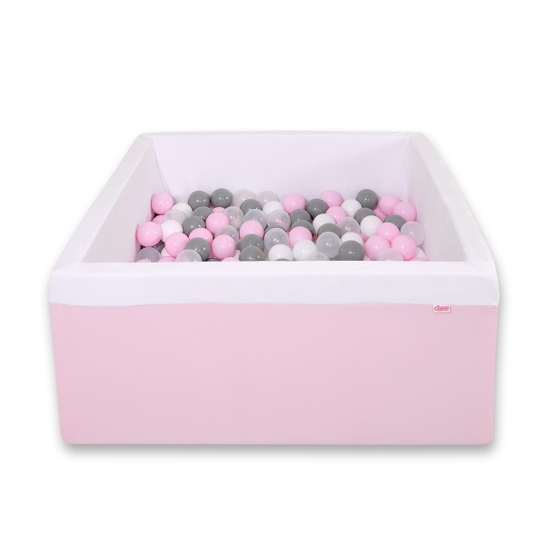 Bällebad minky mit Bällen 200st - rosa