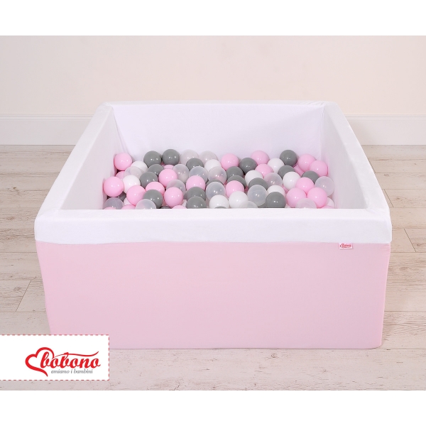 Bällebad minky mit Bällen 200st - rosa