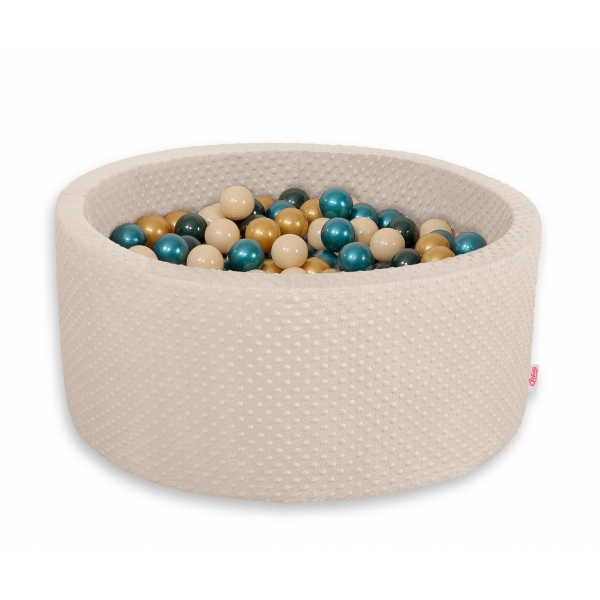 Bällebad Beige Minkstoff