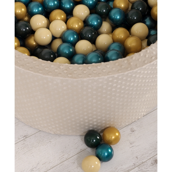 Bällebad Beige Samt - Minky