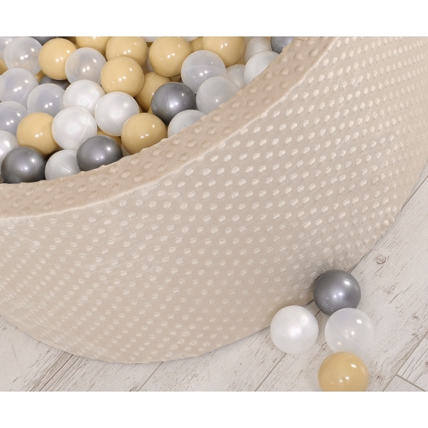 Bällebad Creme mit Bälle Gold Grün Dunkelgrün