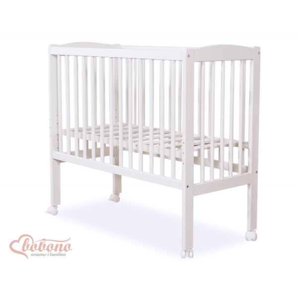 Beistellbett FABIO mit Matratze und Bettwäsche Set - Basic - Creme Eulen