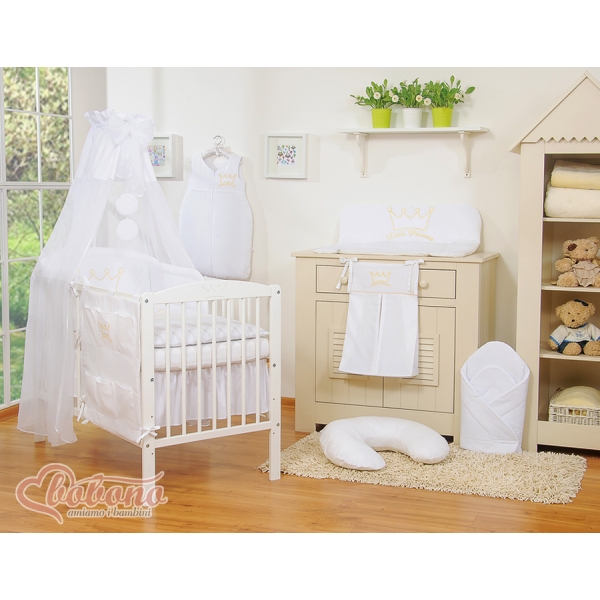 Betthimmel Baby aus Chiffon - Little Prince/Princess weiß
