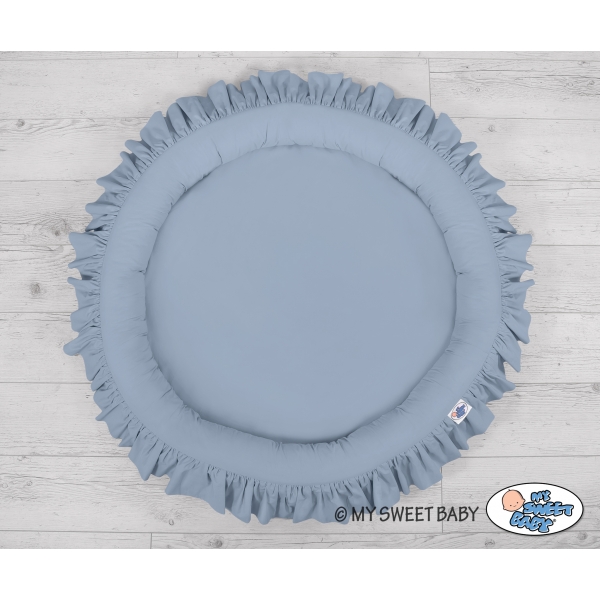 Betthimmel für Jungs + Rüschennestchen- pastellblau