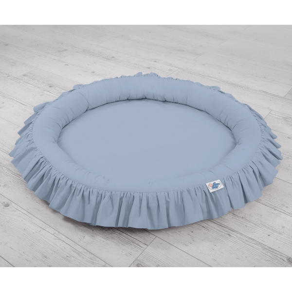 Betthimmel für Jungs + Rüschennestchen- pastellblau