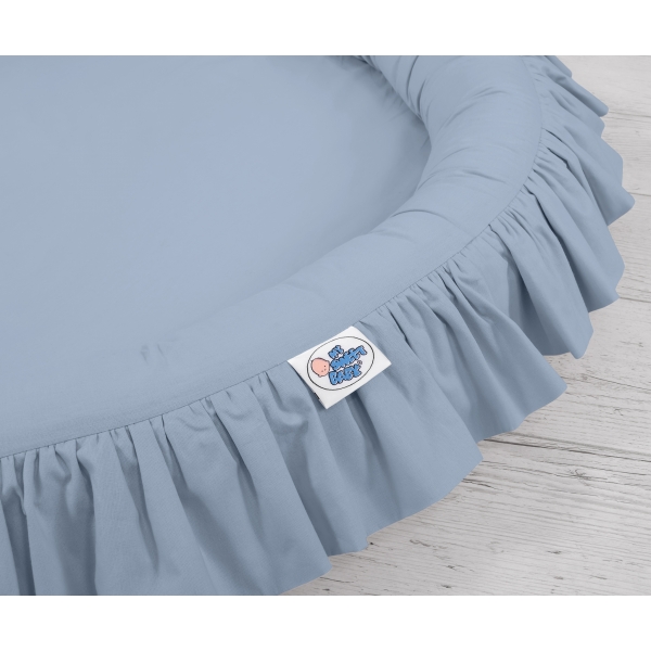 Betthimmel für Jungs + Rüschennestchen- pastellblau