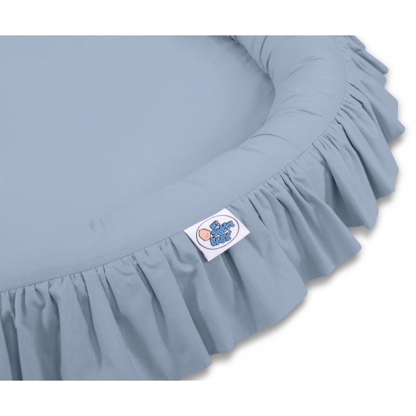 Betthimmel für Jungs + Rüschennestchen- pastellblau