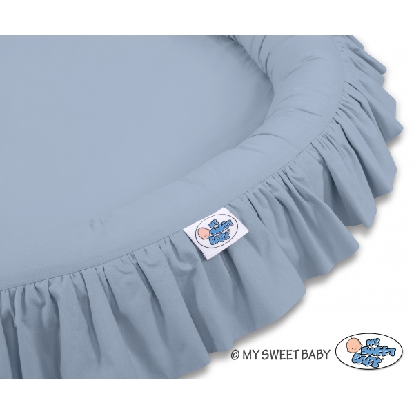 Betthimmel für Jungs + Rüschennestchen- pastellblau