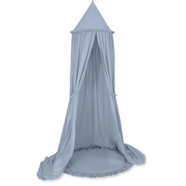 Betthimmel für Kinderzimmer mit Spielmatte- pastellblue