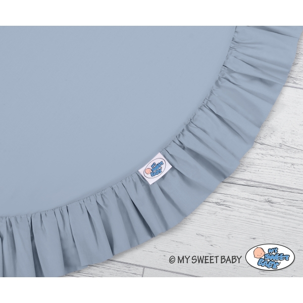 Betthimmel für Kinderzimmer mit Spielmatte- pastellblue