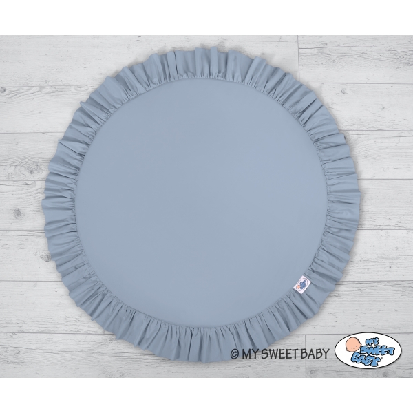 Betthimmel für Kinderzimmer mit Spielmatte- pastellblue