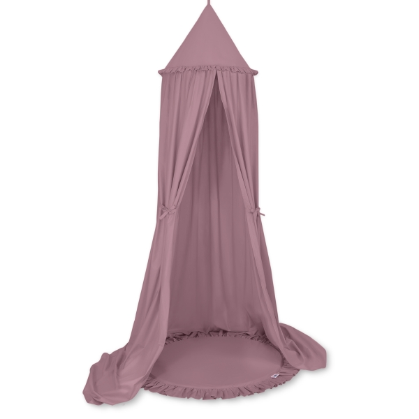 Betthimmel Kinderzimmer mit Spielmatte- pastellviolett