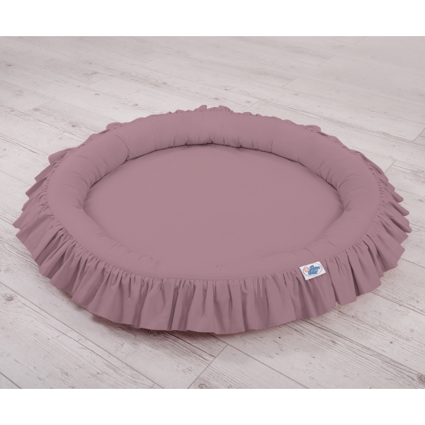 Betthimmel Kinderzimmer + Rüschennestchen- pastellviolett