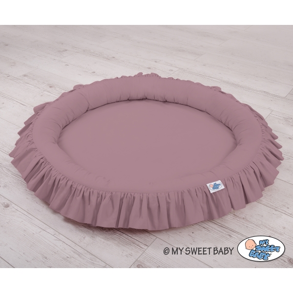 Betthimmel Kinderzimmer + Rüschennestchen- pastellviolett