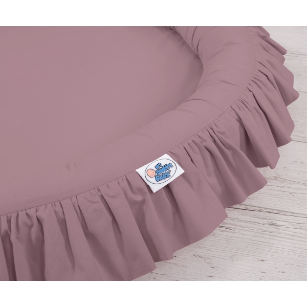 Betthimmel Kinderzimmer + Rüschennestchen- pastellviolett