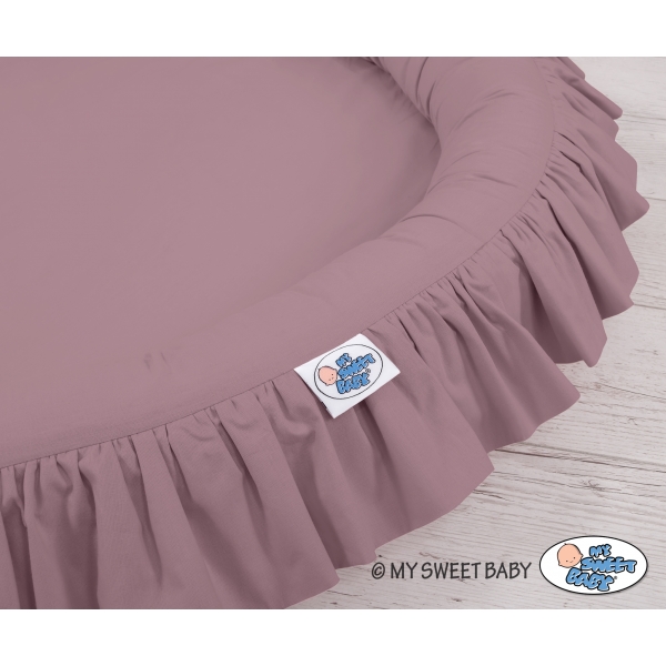 Betthimmel Kinderzimmer + Rüschennestchen- pastellviolett