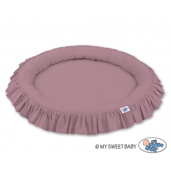 Betthimmel Kinderzimmer + Rüschennestchen- pastellviolett