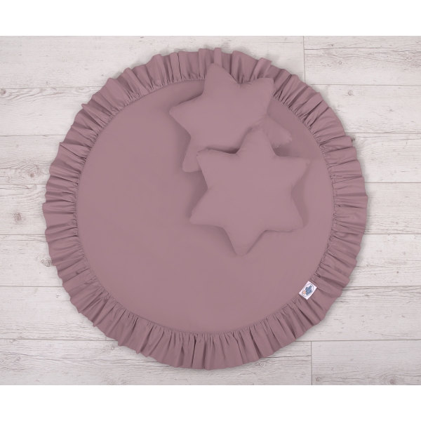 Betthimmel mit Spielmatte und Kissen - pastellviolett