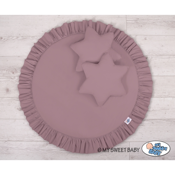 Betthimmel mit Spielmatte und Kissen - pastellviolett