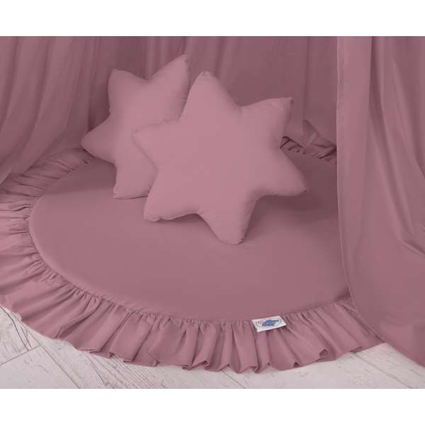 Betthimmel mit Spielmatte und Kissen - pastellviolett