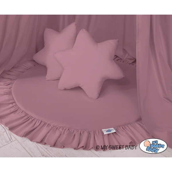 Betthimmel mit Spielmatte und Kissen - pastellviolett