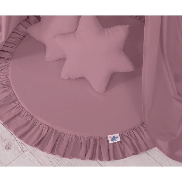 Betthimmel mit Spielmatte und Kissen - pastellviolett