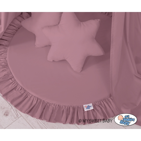 Betthimmel mit Spielmatte und Kissen - pastellviolett