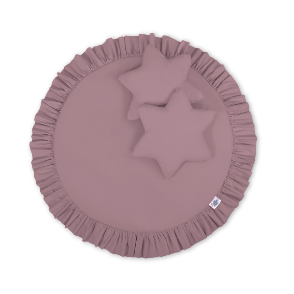 Betthimmel mit Spielmatte und Kissen - pastellviolett