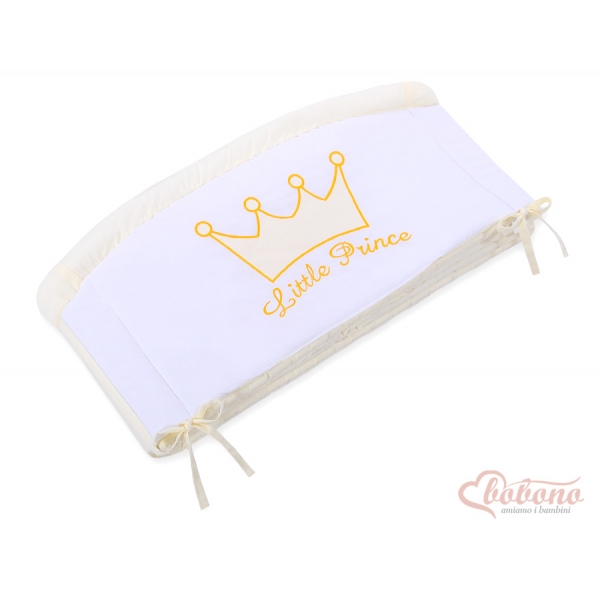 Baby Bettumrandung Babybett XXL- Little Prince/Princess creme