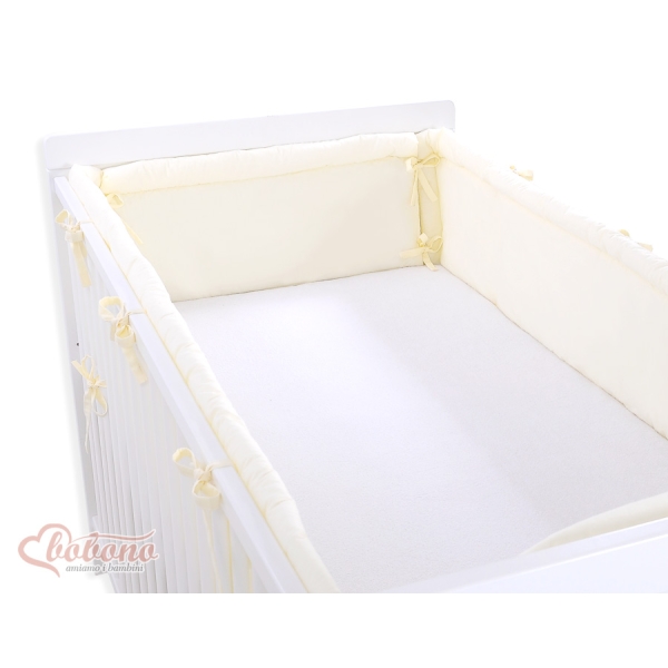 Baby Bettumrandung Babybett XXL- Little Prince/Princess creme