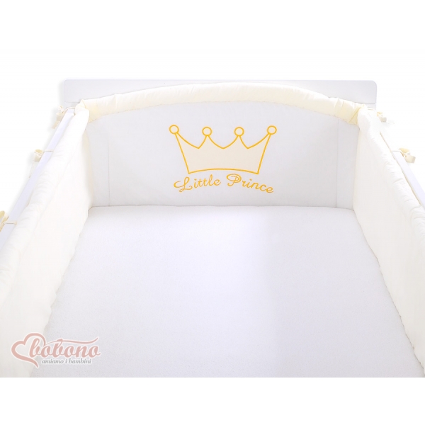 Baby Bettumrandung Babybett XXL- Little Prince/Princess creme