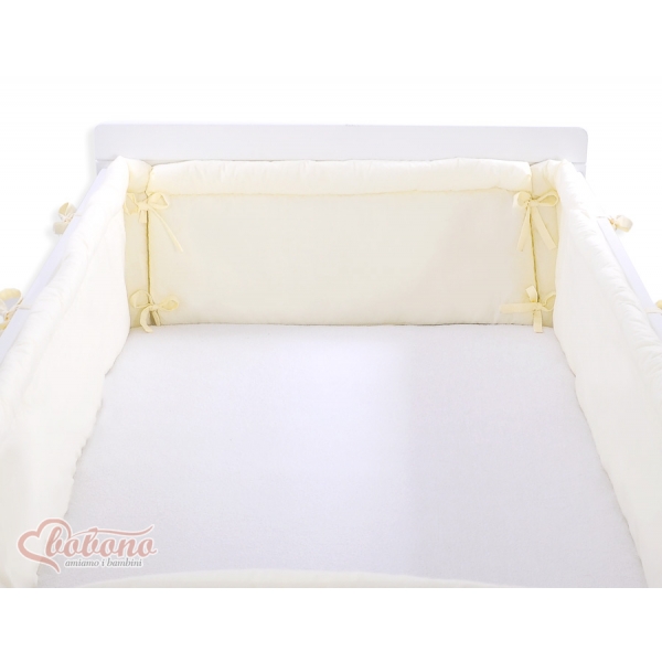 Baby Bettumrandung Babybett XXL- Little Prince/Princess creme