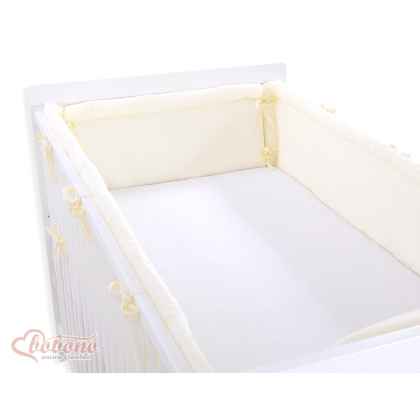 Baby Bettumrandung Babybett XXL- Little Prince/Princess creme
