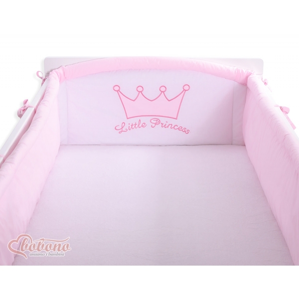 Bettumrandung Baby Mädchen Princess Rosa