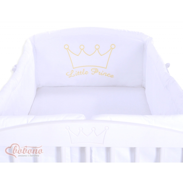 Baby Bettumrandung XXL Babybett - Little Prince/Princess weiss