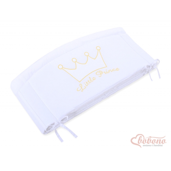 Baby Bettumrandung XXL Babybett - Little Prince/Princess weiss
