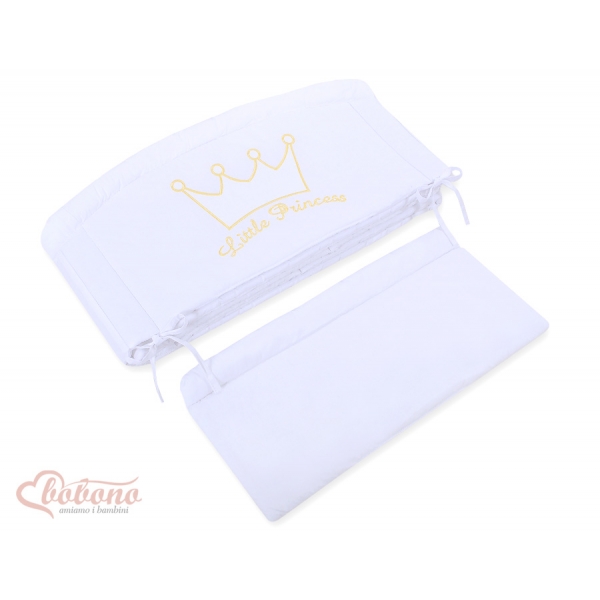 Baby Bettumrandung XXL Babybett - Little Prince/Princess weiss