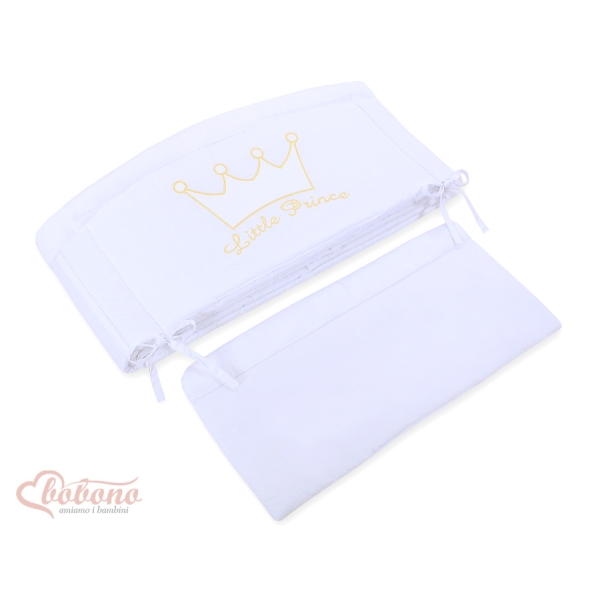 Baby Bettumrandung XXL Babybett - Little Prince/Princess weiss