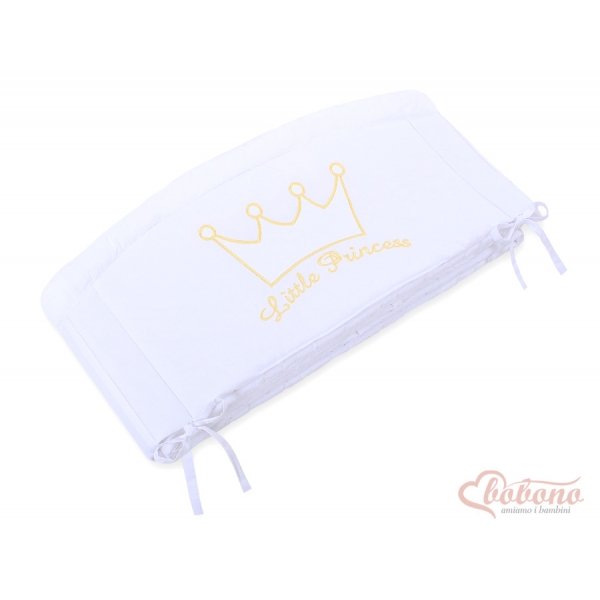 Baby Bettumrandung XXL Babybett - Little Prince/Princess weiss