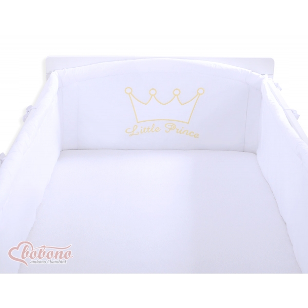Baby Bettumrandung XXL Babybett - Little Prince/Princess weiss
